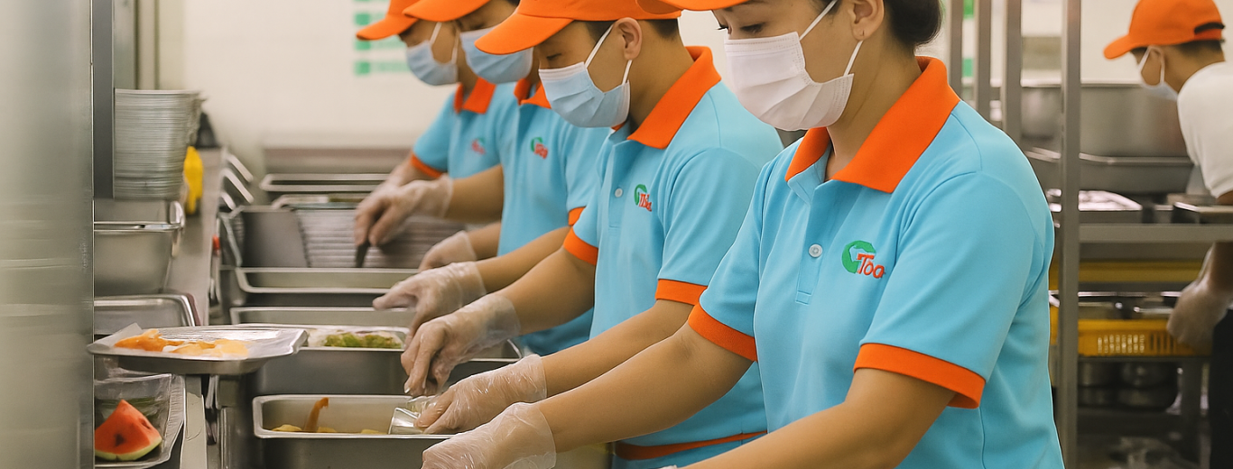cung cấp suất ăn công nghiệp tại phường Long Nguyên Thành Phố Hồ Chí Minh 